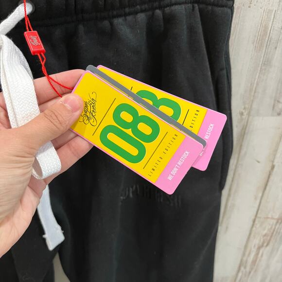 New! Superfresh Baggies Black Flame Limited Edition Sweat pants Men’s Small - Picture 3 of 8